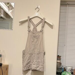 Wallflower Khaki Overalls with Metal Accents